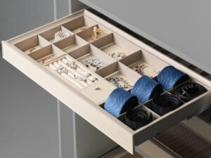 Trebol Jewerly Drawer For Closets, Champagne Color - HEO112 - 2-11/16 x 16-7/8 x 30-3/32 in