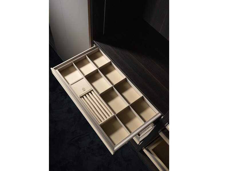 Trebol Jewerly Drawer For Closets, Champagne Color - HEO112 - 2-11/16 x 16-7/8 x 30-3/32 in