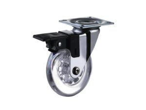 Caster Emma crystal 100 mm - CAS-01-100-CRYSTAL