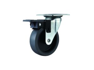 Caster Emily with brake black 100 mm - CAS-05-100-BLACK