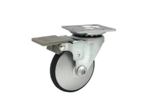 Caster Lisa with brake black 50 mm - CAS-06-50-BLACK