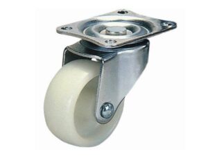 Rueda blanca giratoria 1-1/2 in