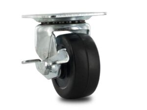 2-1/2 in PVC Swivel Caster with Brake