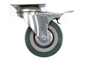3 in PVC Swivel Caster with Brake