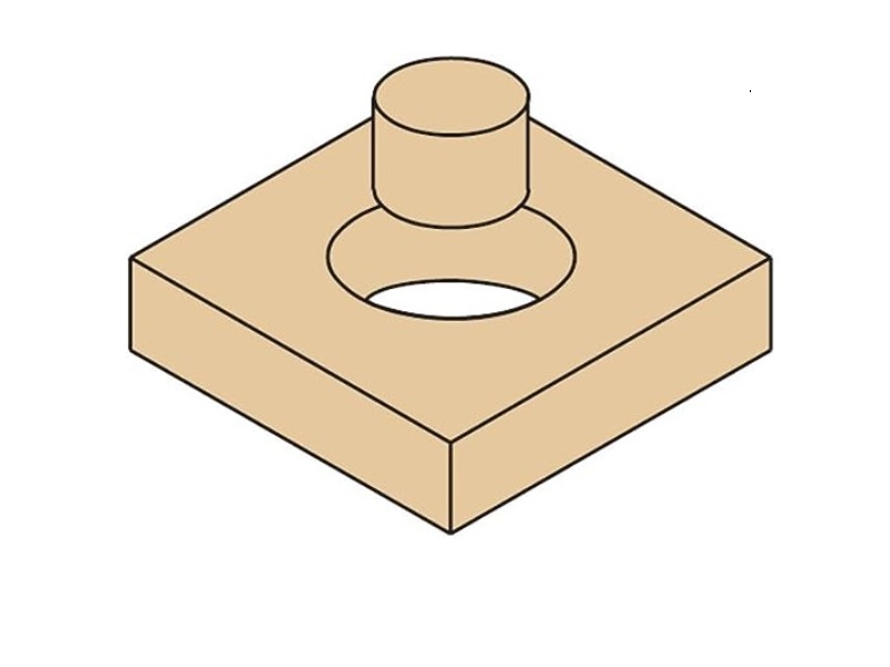 CMT 529.095.31 Plug Cutter, 3/8-Inch Minor Diameter, 49/64-Inch Diameter, 1/2-Inch Shank