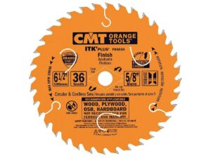 CMT P06036 ITK PLUS Saw Blade for Finishing, 6-1/2 X 36 Teeth, 10° ATB + Shear Angle, 5/8-Inch Bore