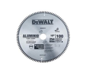 10 in x 100 teeth aluminum cutting saw blade with 5/8 in bore