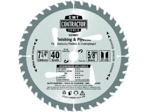 CMT K04007-X10 ITK Contractor Finishing Saw Blade Masterpack, 7-1/4 x 40 Teeth, 10° ATB with 5/8-Inch Bore
