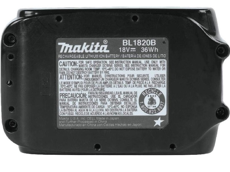 Batería Makita Compact LXT® Litio-Ion de 18V 2.0Ah - BL1820B