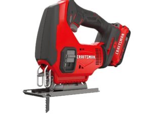 Craftsman V20 Cordless Jig Saw Kit, 3 Orbital Settings, Up to 2,500 SPM, Battery and Charger Included - CMCS600D1