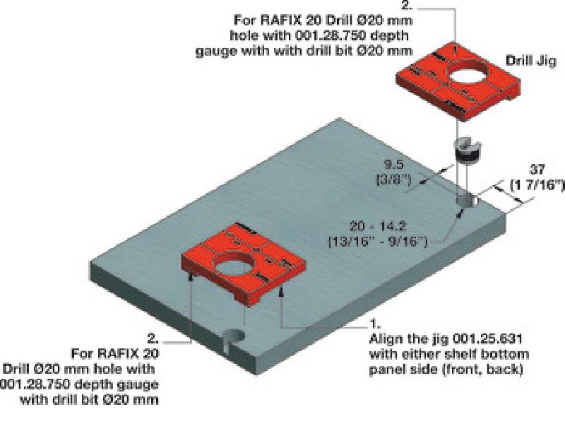Rafix Installer Kit, with System Holes - 001.25.638
