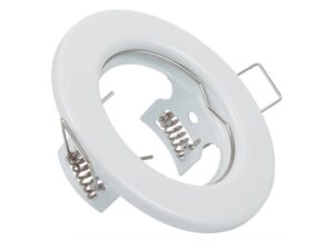 AKSI spotlight round base for MR16 light bulbs, white color - 125011