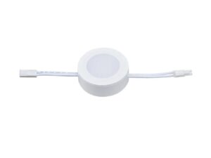 Imex Light Round Plastic White Clear White - 20835B-WT-CW