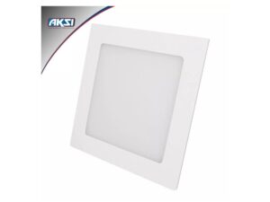 Lámpara empotrable cuadrada LED, línea eco, 18W, luz blanca 6500K marca AKSI - 117938