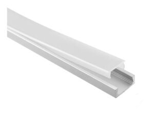 Profile for superimposed LED strip 18mm thick - 3 meters / 9 ft 10 in long