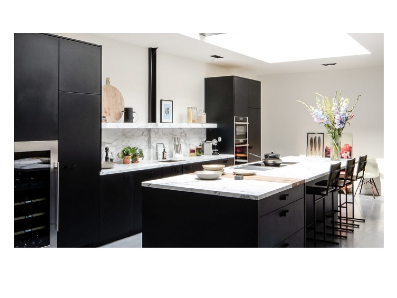 Greenlam laminate 401-07 - Black - Texture - 4x8 - Postforming