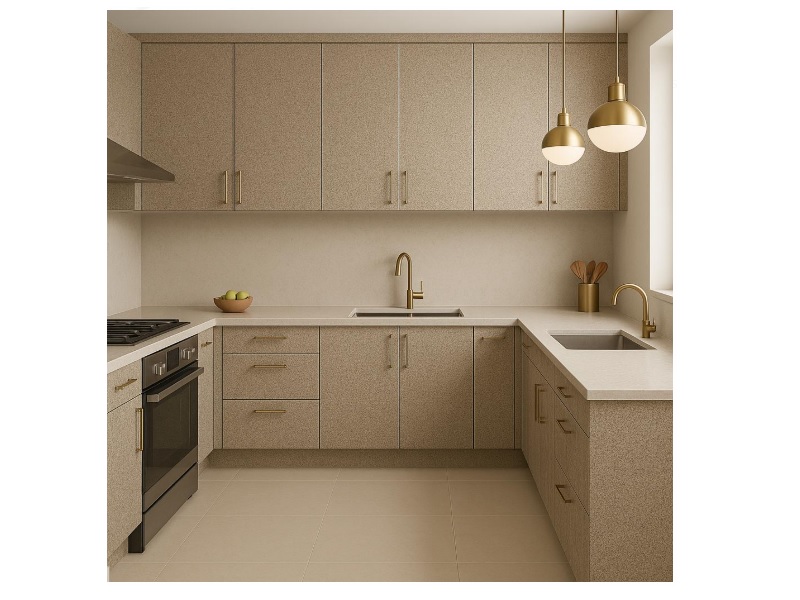 Greenlam laminate for countertop 5917-64 - Cream Marbella - Texture - 30x12 - Postforming