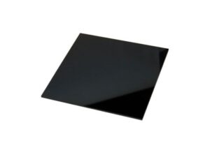 Solid black gloss acrylic laminate - 4 ft x 8 ft