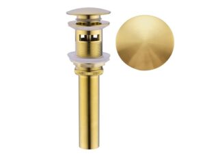 Gold color metal pop-up, no overlow