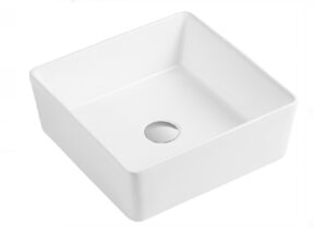 Lavamanos sobrepuesto cuadrado NATY-LAV05 - 15.6 x 15.6 x 5.5 in