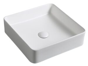 Square vessel bathroom sink NATY-LAV08 - 15.7 x 15.7 x 4.3 in