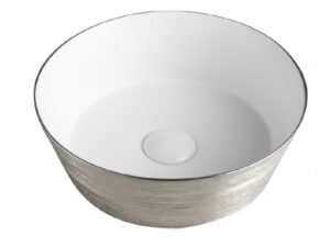 Round vessel bathroom sink NATY-LAV10 - 13.8 x 13.8 x 4.7 in