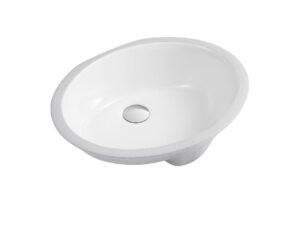 Round undermount bathroom sink NATY-LAV-U-03 - 19.1 x 15.7 x 7.1 in