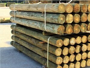5 in x 8 ft rough fence posts