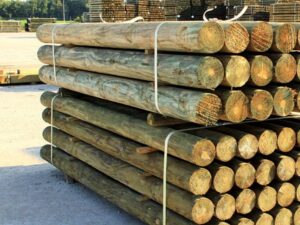 4 in x 6-1/2 ft sanded fence posts