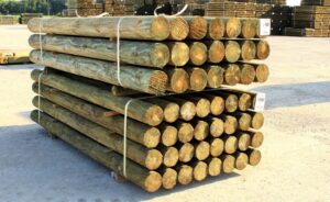 3 in x 6-1/2 ft sanded fence posts