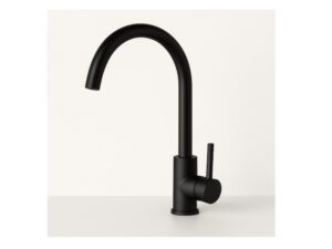 Addith black curved kitchen faucet - 73008.1