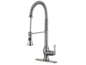 Foxtail Imperial 6 in kitchen faucet brushed nickel 974060-BN with base