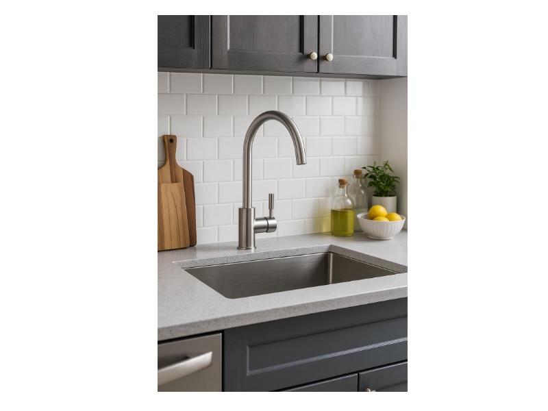 Addith matt black kitchen faucet 73008