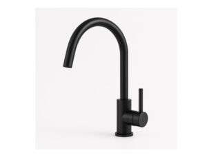 Addith dark mettallic curved kitchen faucet - 73008.3