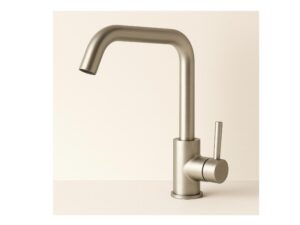 Addith brushed nickel square kitchen faucet - 73009