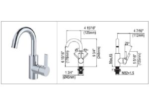 Naty Collection bathroom faucet 61008A-CP