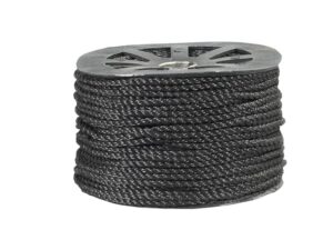 Rollo de soga negra 5/16 x 31.50 lb x 3000 ft