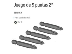 AKSI #2 Phillips bits - 5 pieces kit - 114002