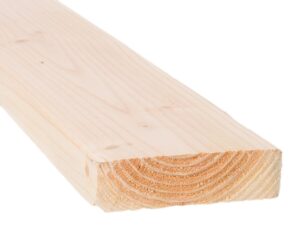 Madera de pino 2 in x 6 in x 8 ft sin tratar