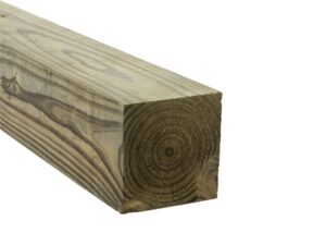 4 in x 4 in x 8 ft #2 treated SYP lumber
