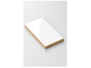 MDF Maxxi gloss white 1 side 3/4 in x 4 ft x 9-3/4 ft