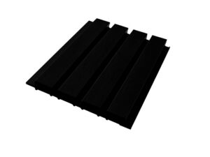 Black WPC decorative wall panel for interior and exterior 1 in x 8-5/8 in x 9.5 ft