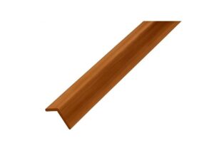 Teak "L" shaped corner for WPC decorative wall panel, 9.5 ft