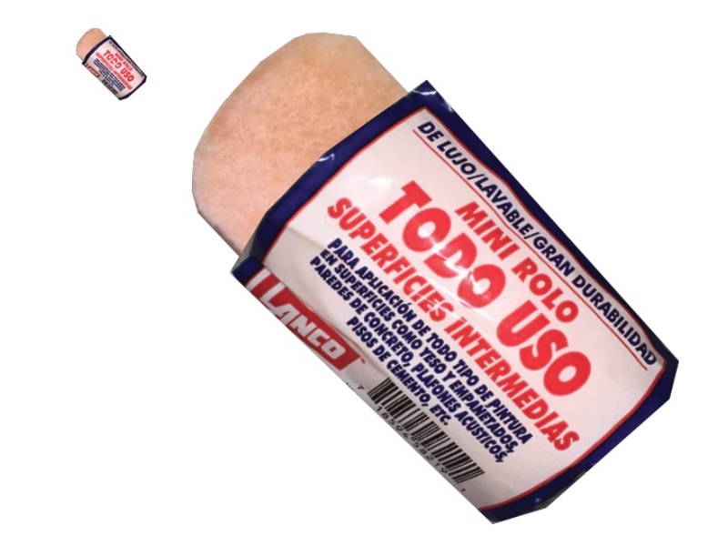 4 in foam mini roller cover, pack of 2