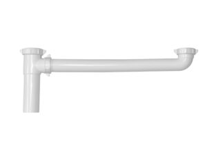 1-1/2 in white PVC corner continuous waste