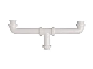 Continuous waste de centro de PVC de 1-1/2 in