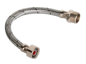 1/2 in x 3/8 in compression x 36 in flexible braided polymer connector