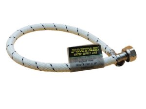 20 in compression felxible braided bathroom basin connector