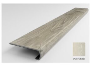 Moldura curva para frente de escalón (stair nose) para piso Giorgia Santorini de 8 ft