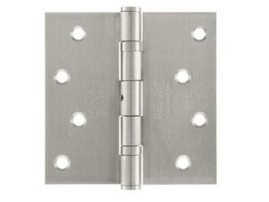 4 x 4 in black stainless steel ball bearing door hinge